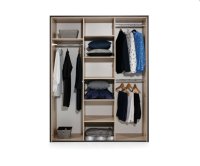 Šatní skříň GLAS LOOFT GLSZ 3D