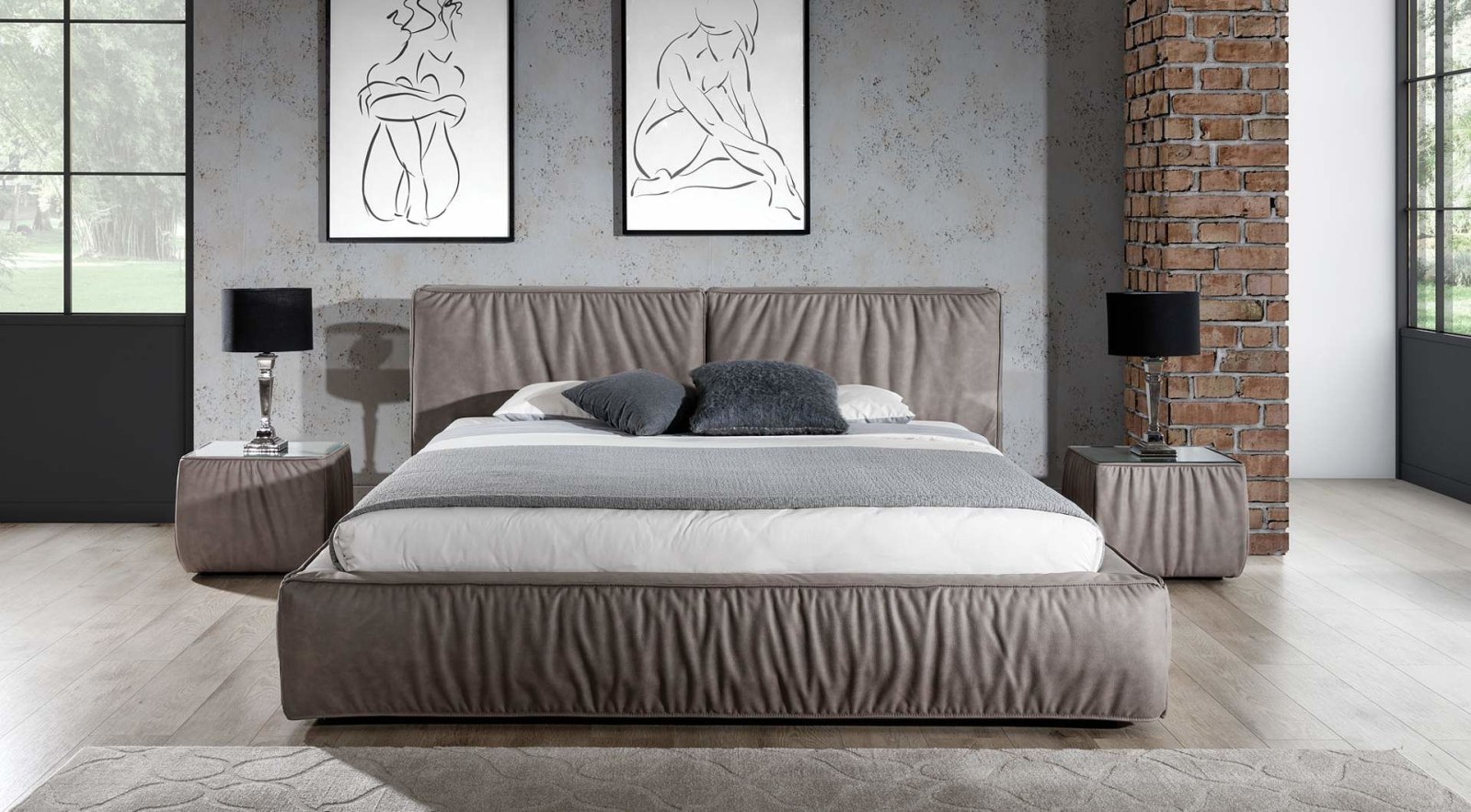 Manželská postel BOLZANO