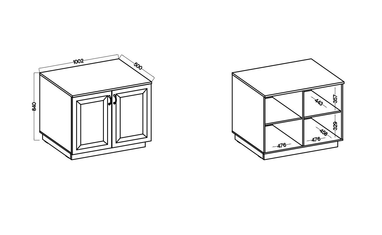 Komoda FLAVIA WHAR 100 2D