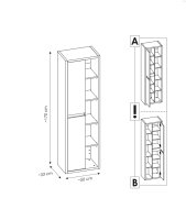 Koupelnová skříňka DEVAN 801
