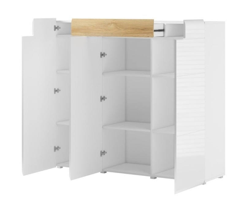 Komoda I TOLEDO Bílá/ Dub San Remo