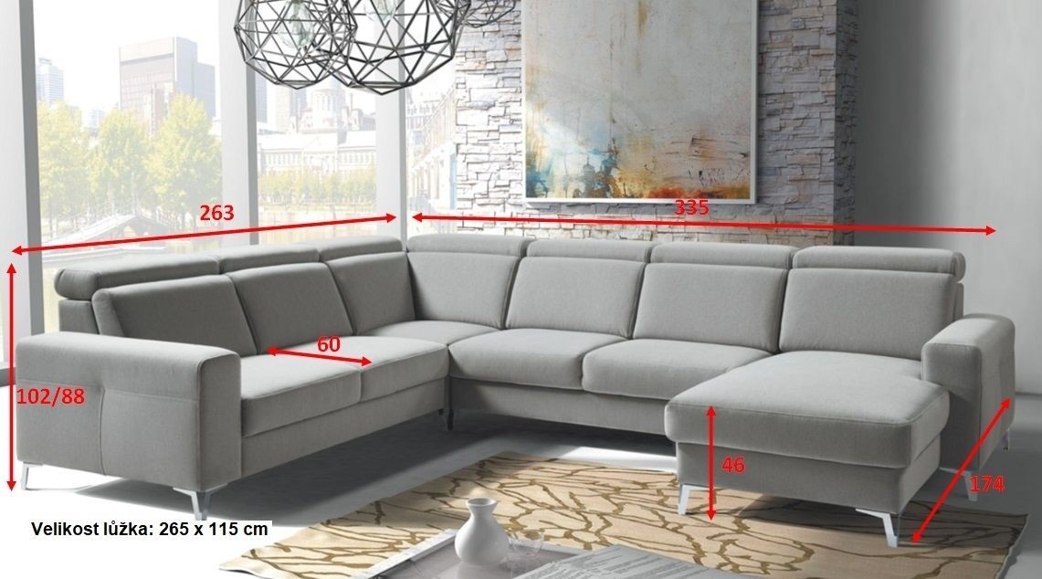 Sedací souprava ASPEN do U - AKCE