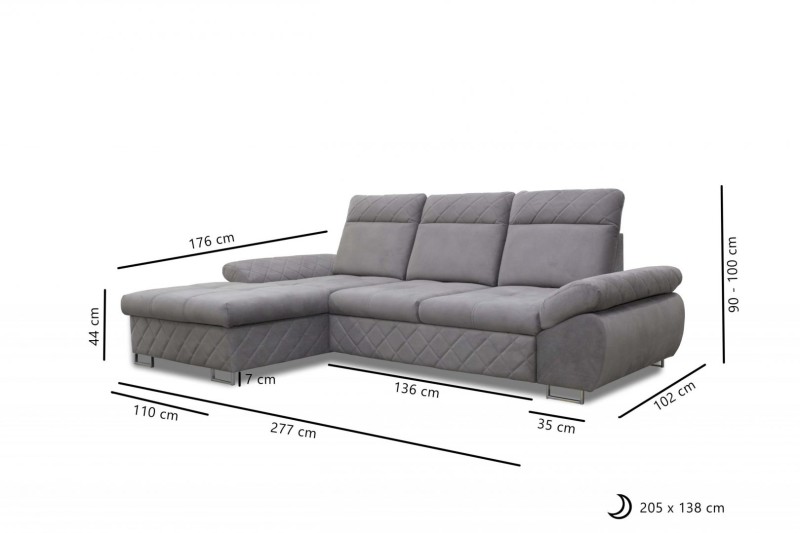 Rohová sedací souprava SELY