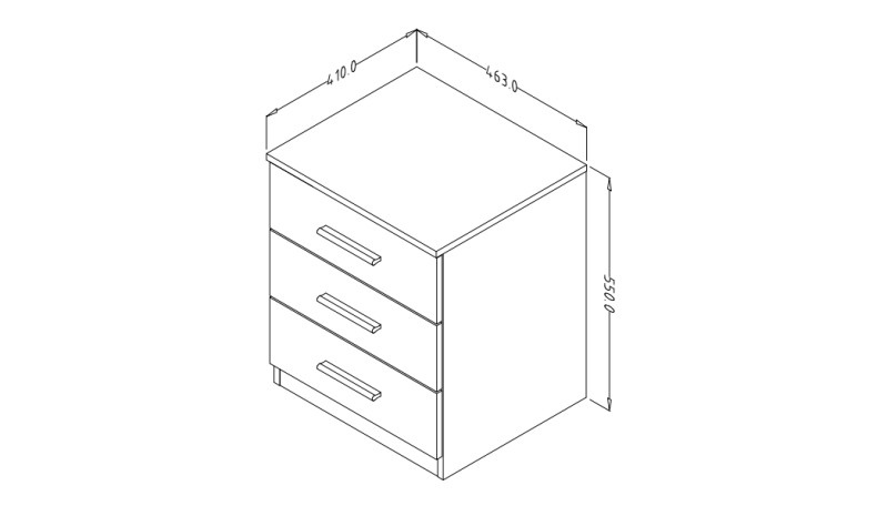 BETA ložnice Dub Monastery/ Dub Monastery - černá