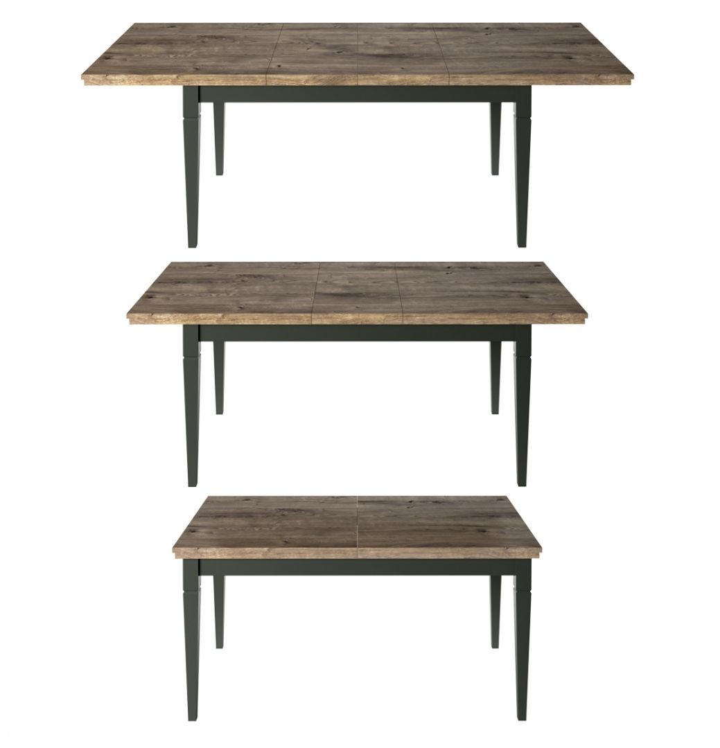 EVORA jídelní sestava Dub Lefkas - zelená