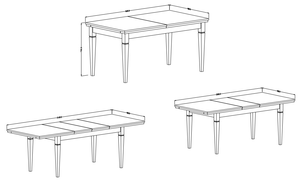 EVORA jídelní sestava Dub Lefkas - zelená