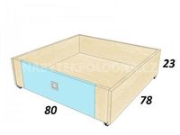 Zásuvka pod postel BOŘEK KZP 80