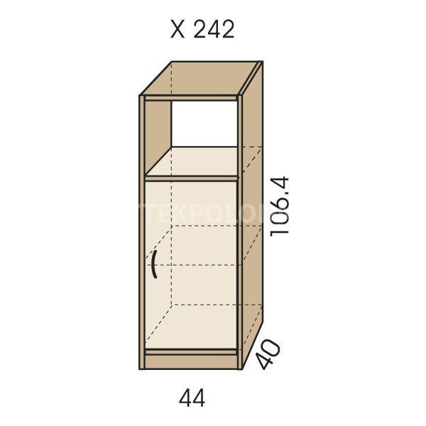 Kombinovaná skříňka JIM 5 X 242