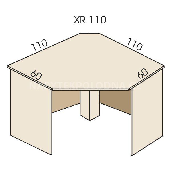 Psací stůl rohový JIM 5 XR 110