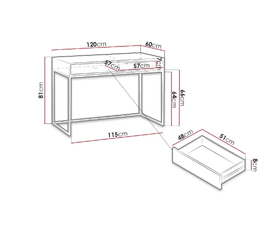 Pracovní stolek OLIVER OL-01