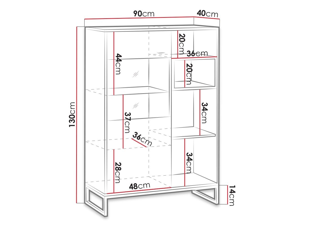 Vitrína OLIVER OL-14
