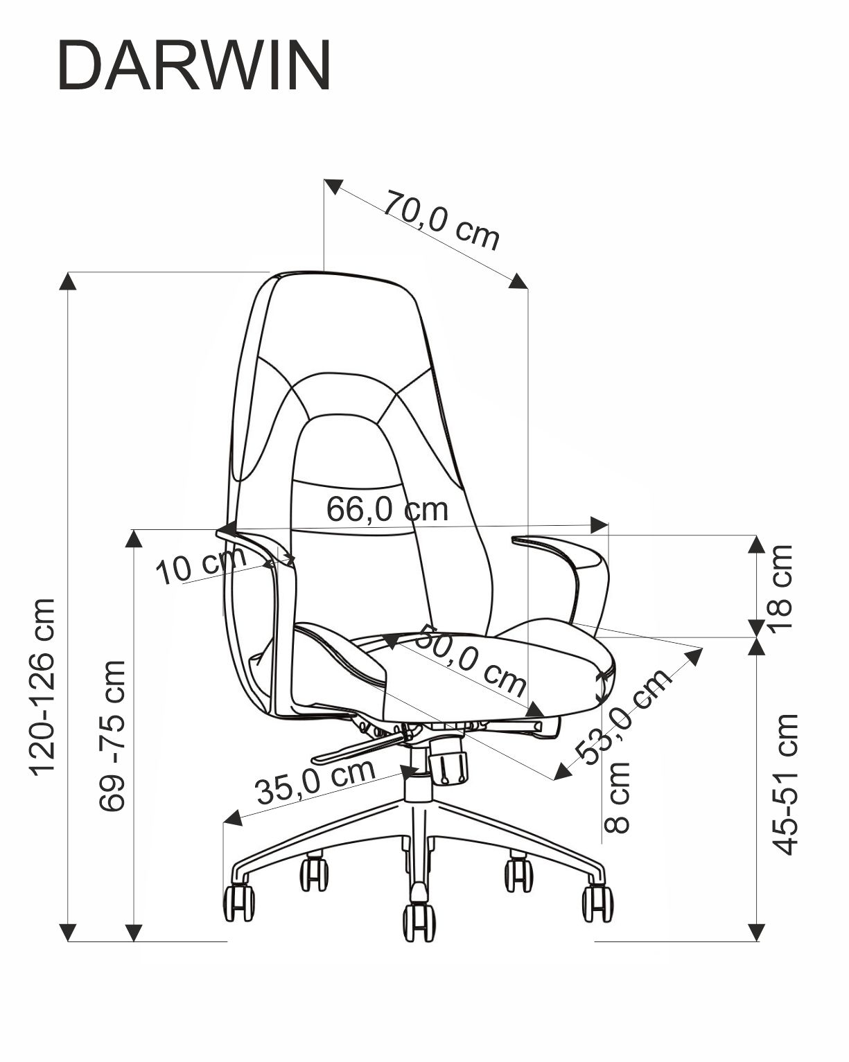 Kancelářské křeslo DARWIN