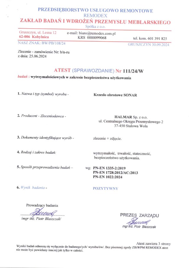 Kancelářské křeslo SONAR