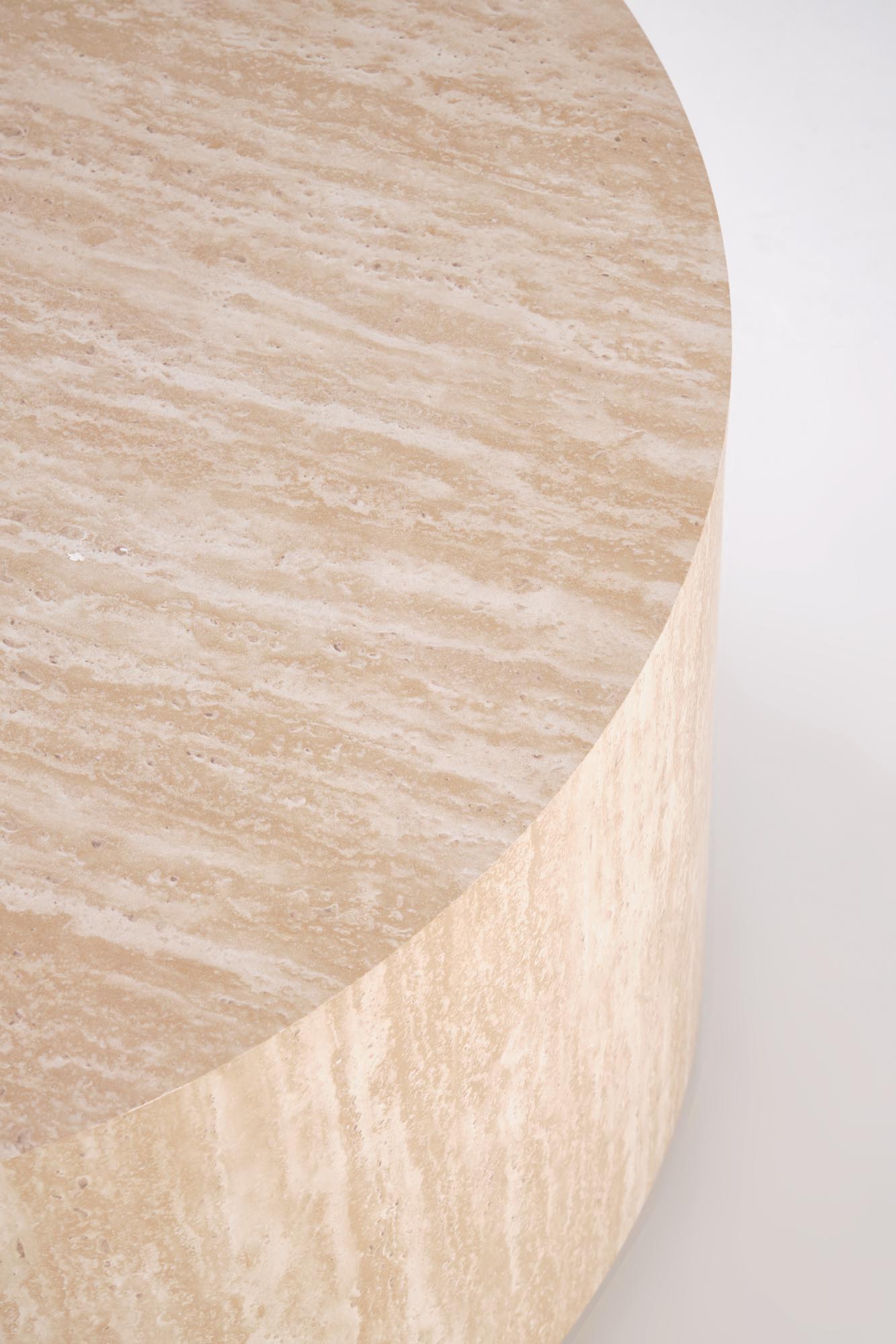 Konferenční stolek TRAVERTINO kulatý