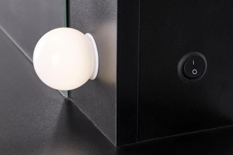 Toaletní stolek HOLLYWOOD XL ČERNÝ