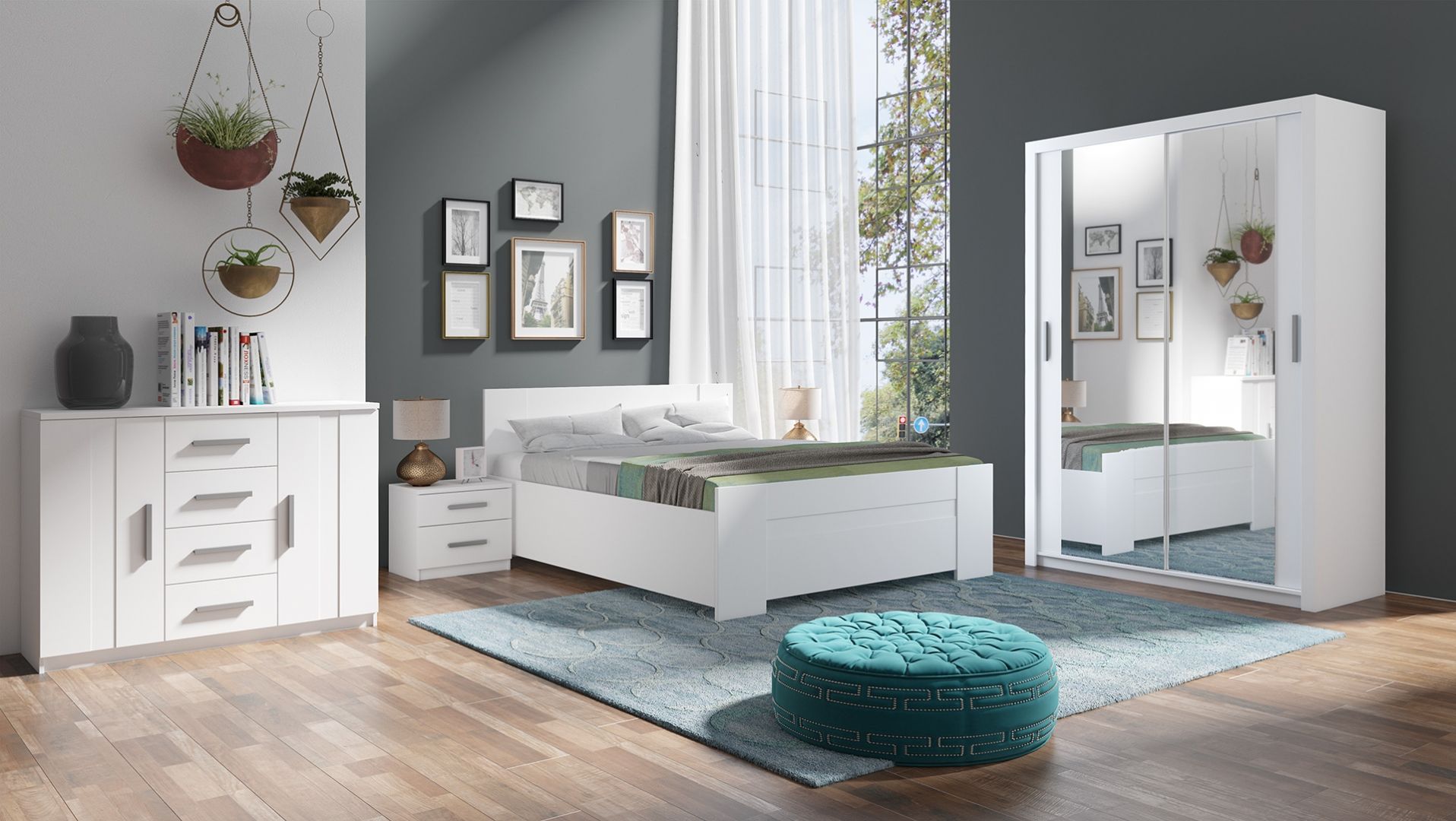 Posuvná šatní skříň BONNO 180