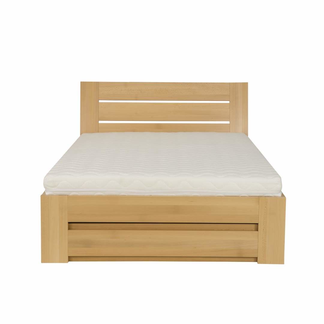 Manželská postel z masivu LK192 BOX buk