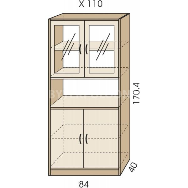 Kombinovaná skříň JIM 5 X 110