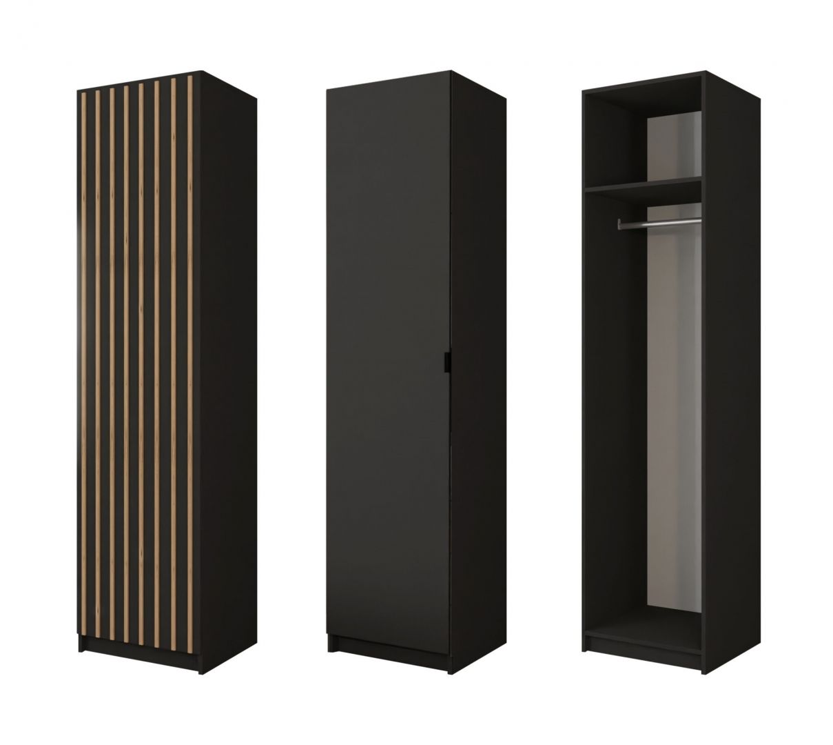 Šatní skříň JAXON 50 s lamelami