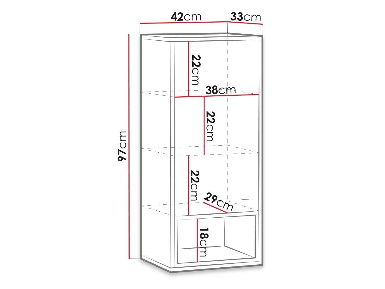 Závěsná skříňka OLIVER OL-10