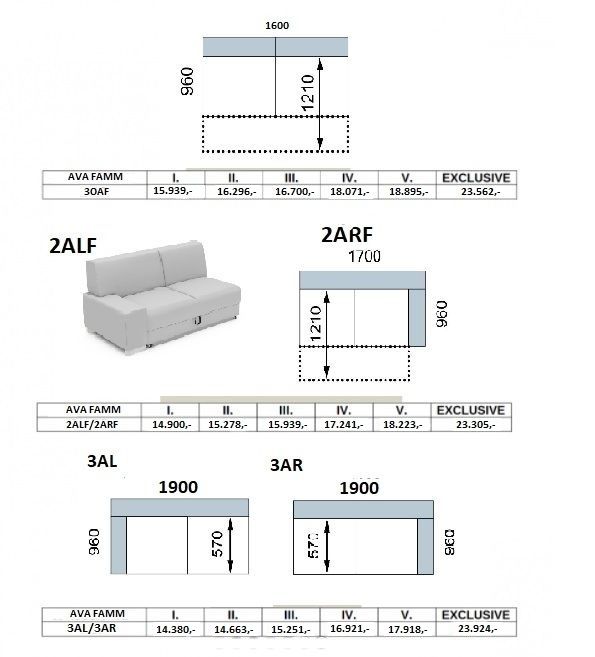 Sedací souprava AVA FAMM PROGRAM