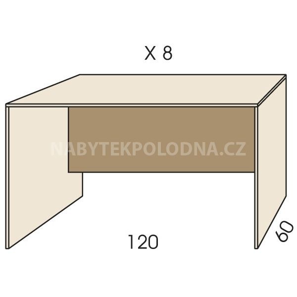 Psací stůl JIM 5 X 8