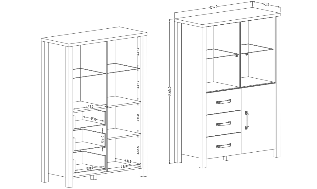 Obývací sestava OLIN I Appenzellský smrk