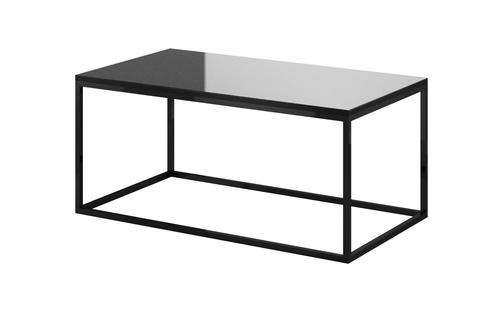 Konferenční stolek HELIO Černá - černé sklo