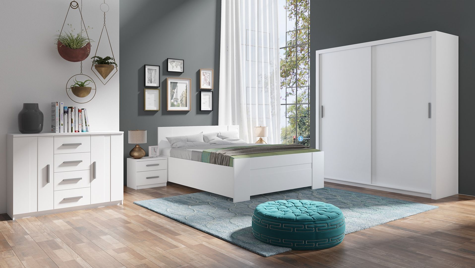 Posuvná šatní skříň BONNO 200