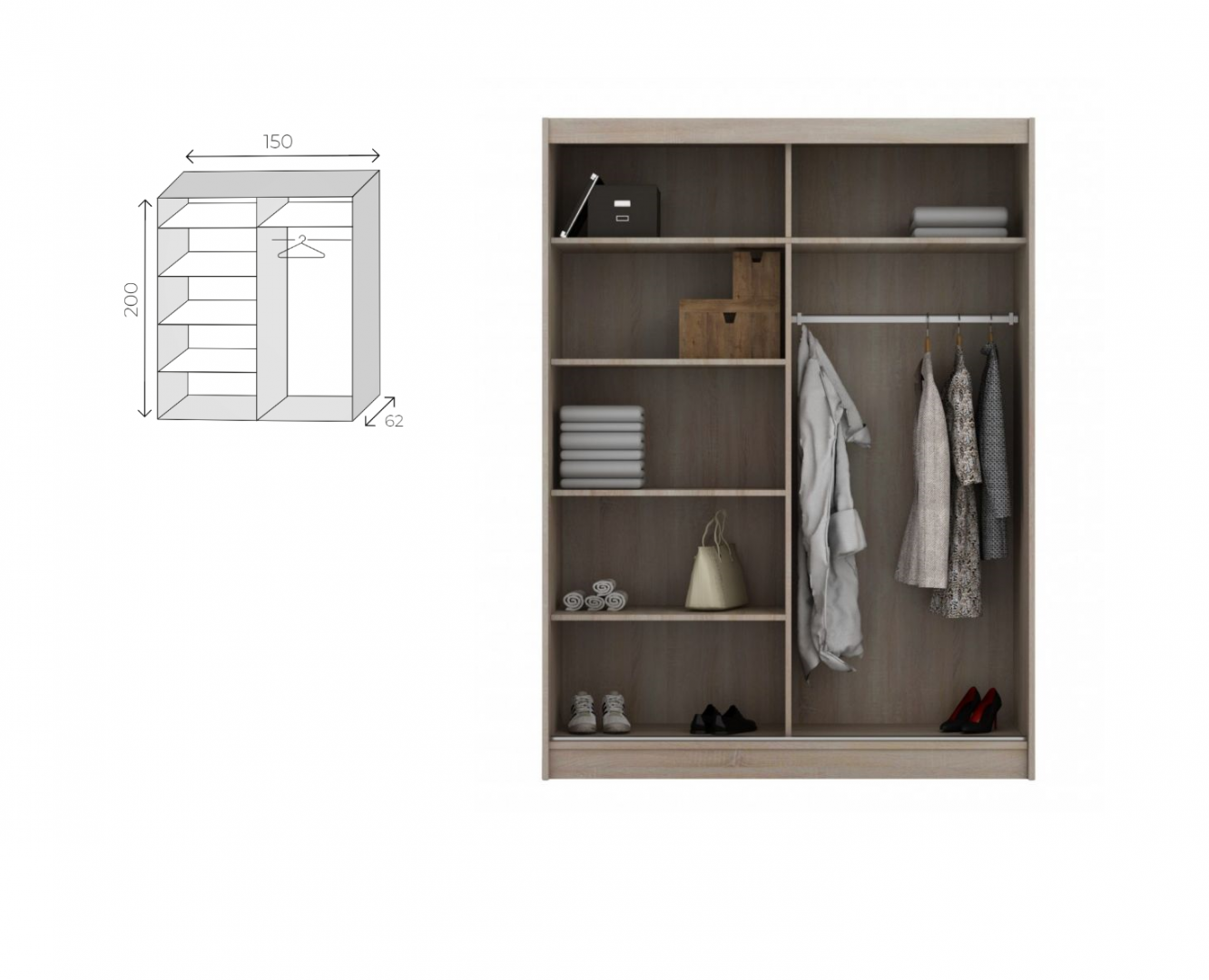 Šatní skříň ASTORIA