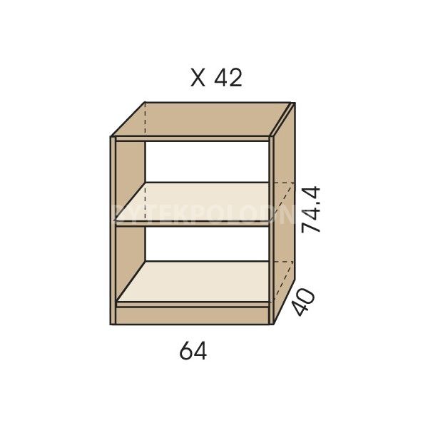 Komoda otevřená JIM 5 X 42