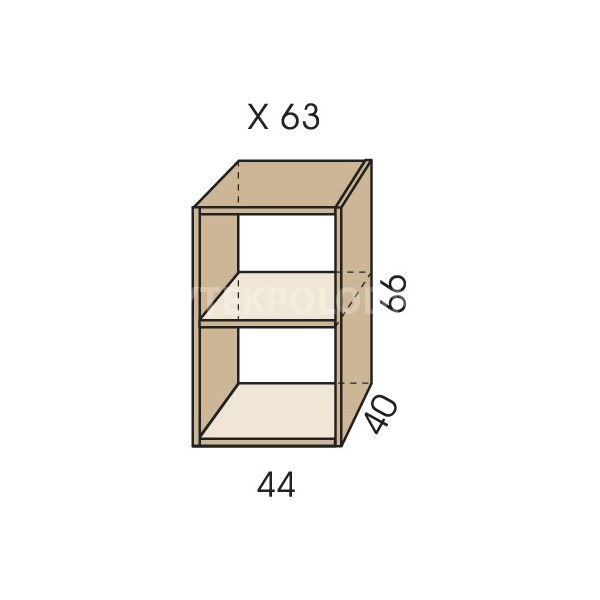 Nástavec na skříň JIM 5 X 63