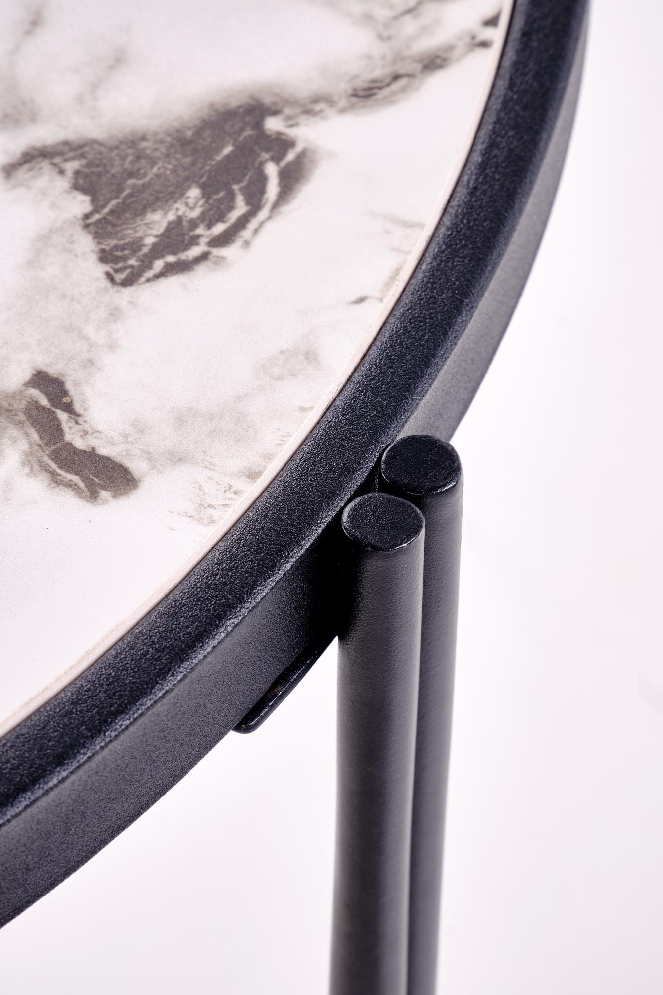 Set konferenčních stolků FATIMA bílá/černá