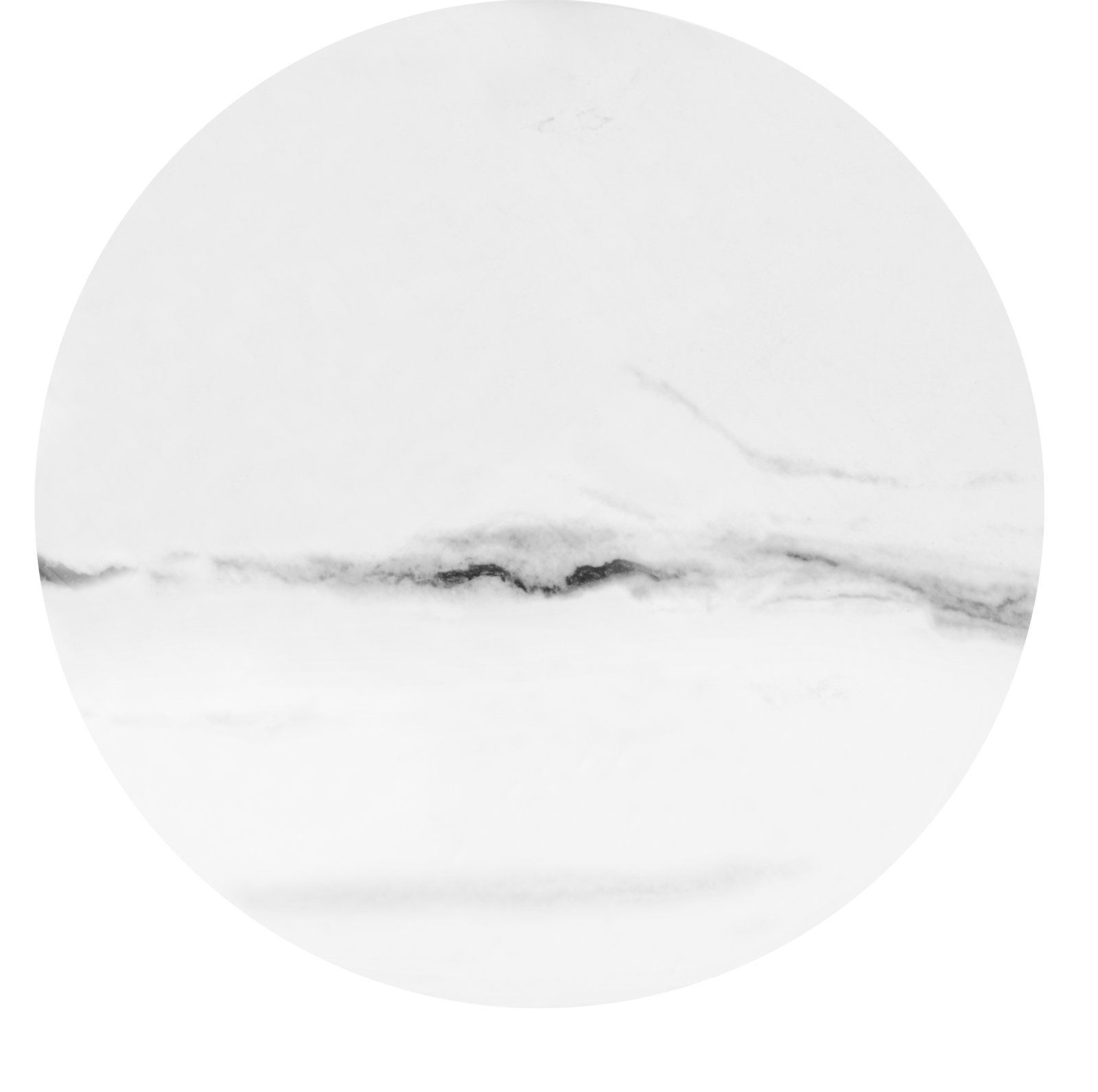 Set konferenčních stolků FLAMINGO černý/bílý mramor/černá