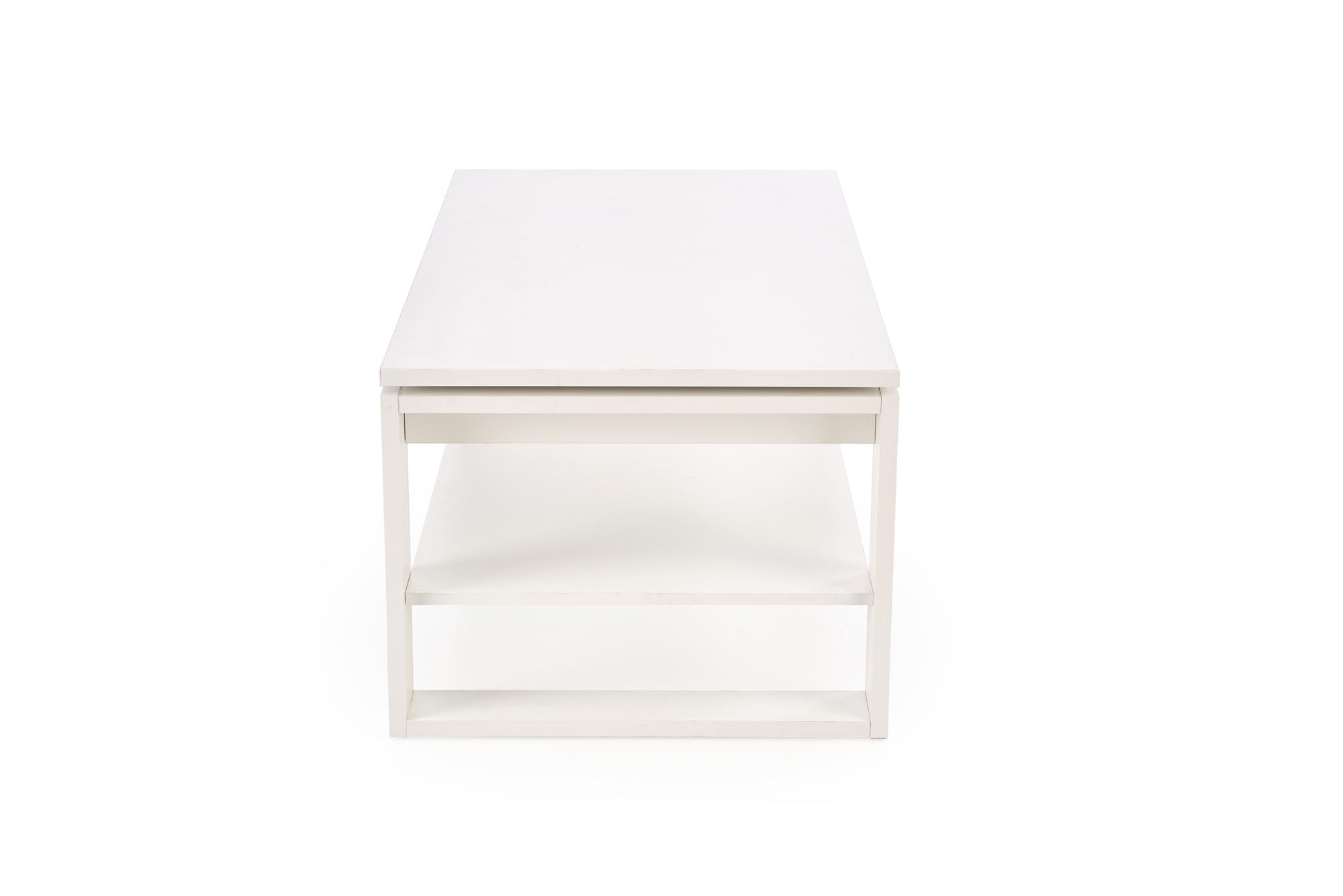 Konferenční stolek BETTY se zvedací deskou, bílý