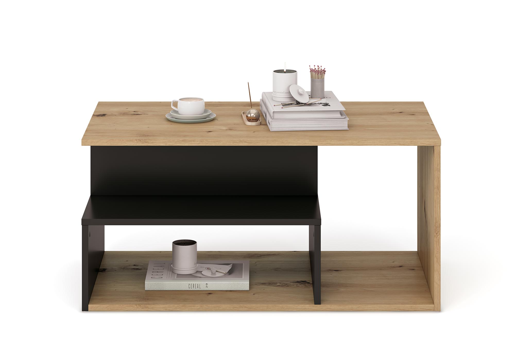 Konferenční stolek IVA dub artisan/černá