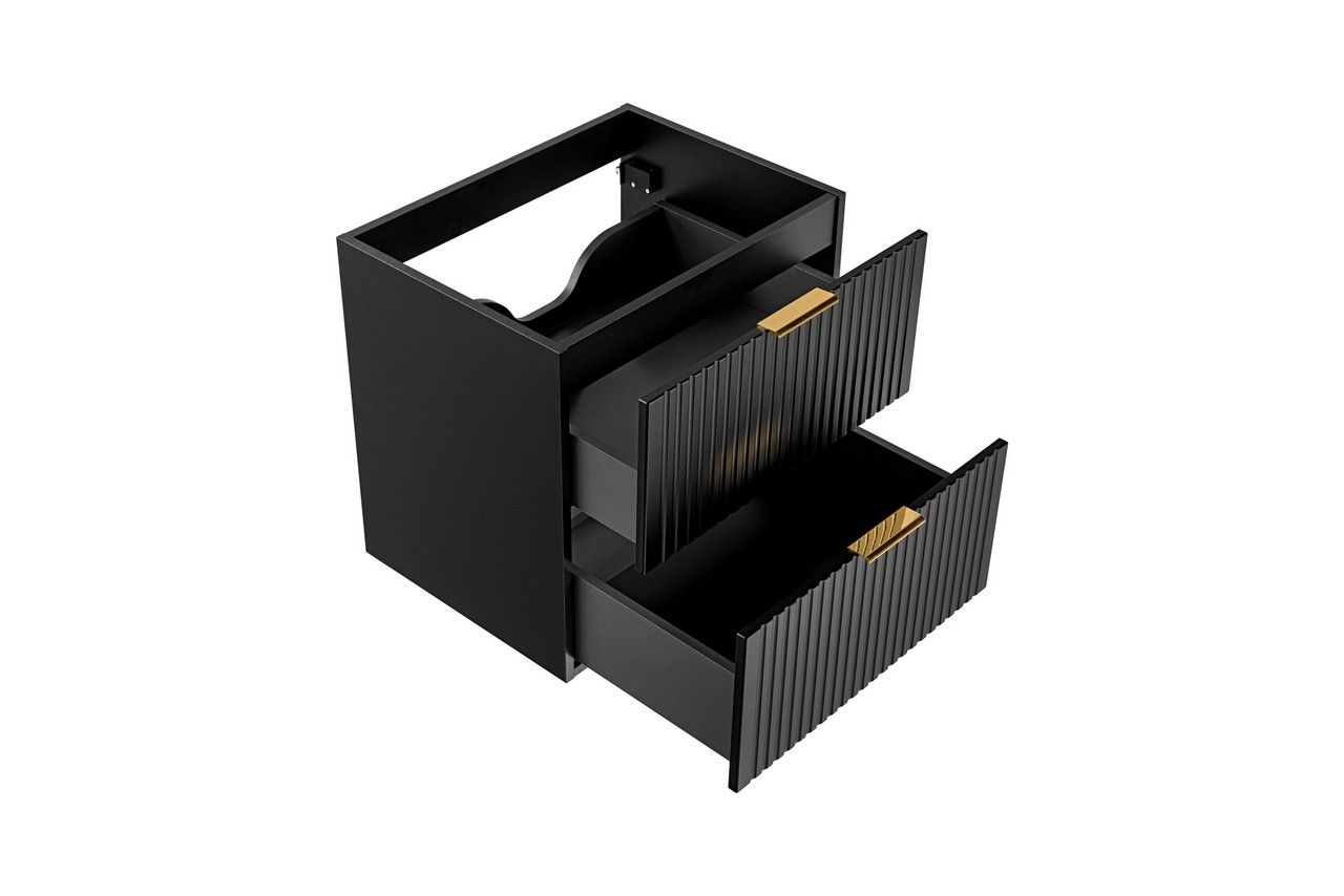 Koupelnová skříňka ADELLE ČERNÁ 82-60 - pod umyvadlo 60