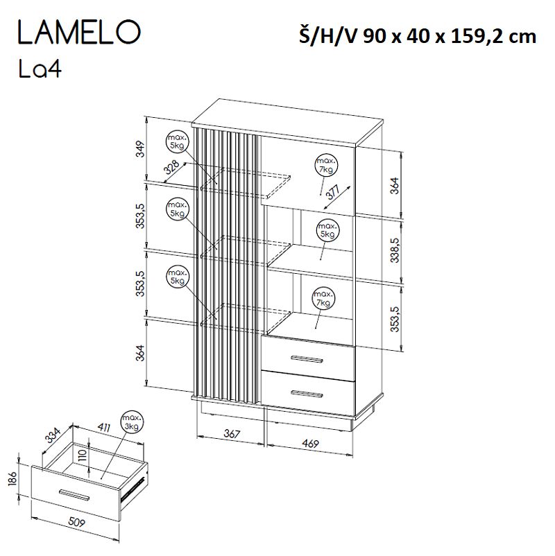 Obývací pokoj LAMELO I