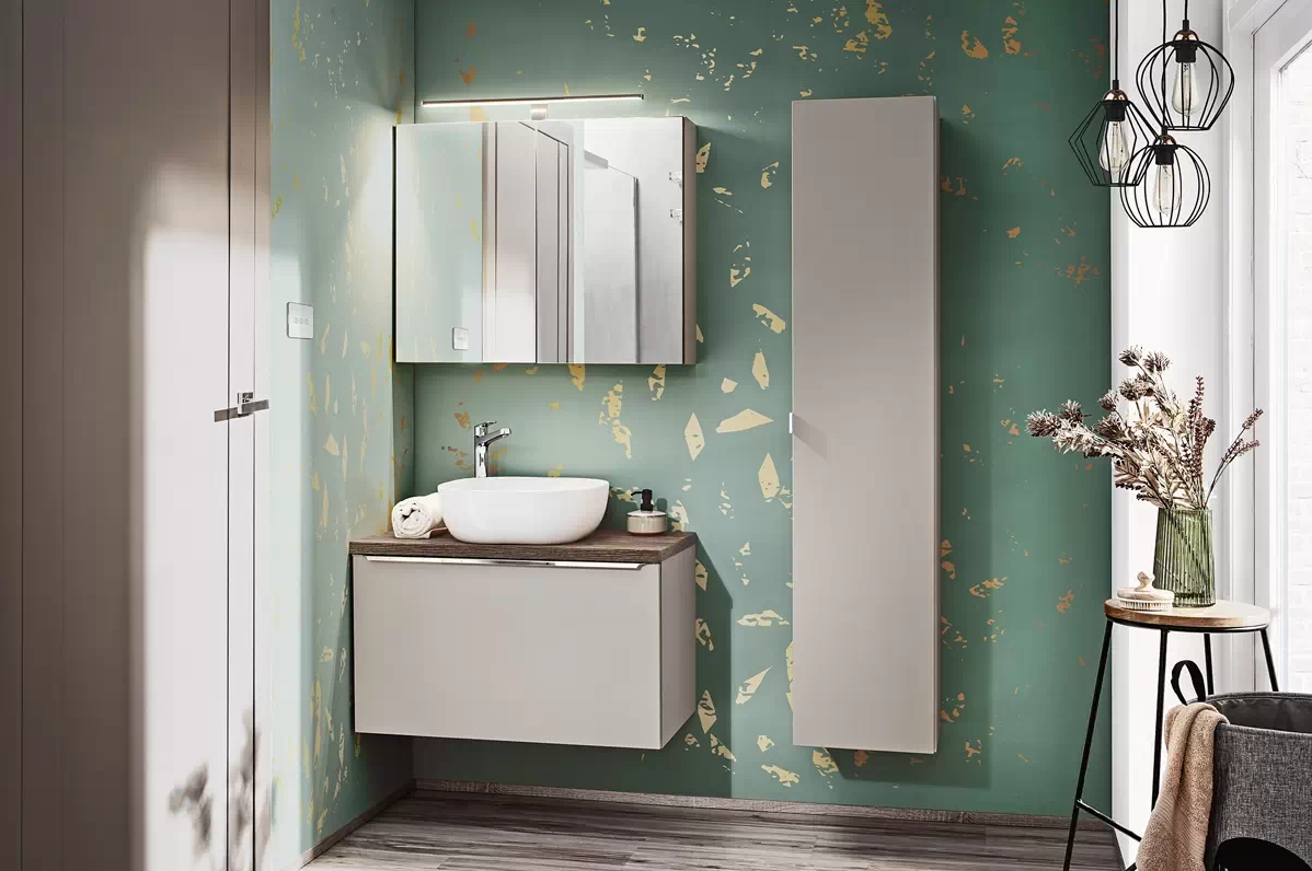 Koupelnová sestava SANTA FEE ŠEDÁ 115 II