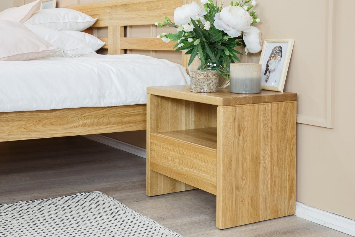 Noční stolek z masivu SN212 dub