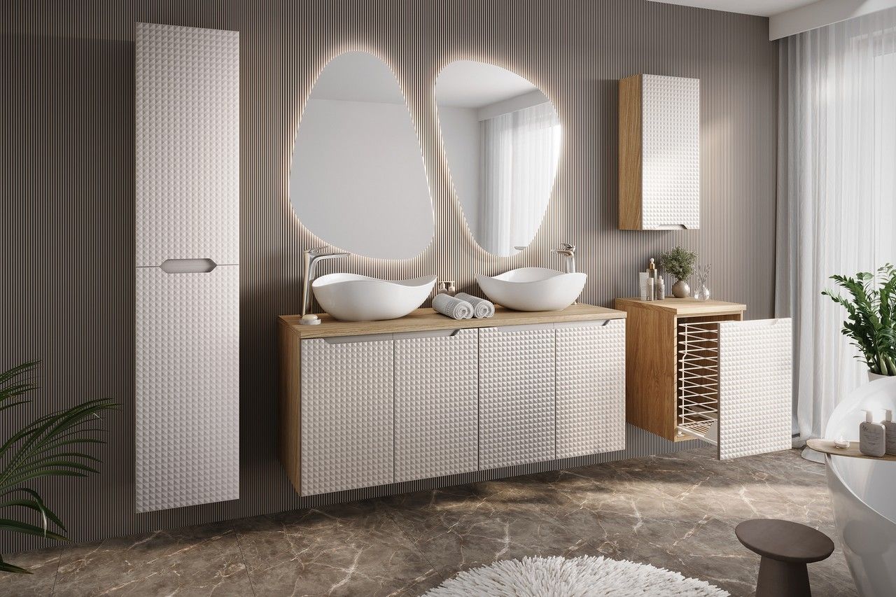 Koupelnová skříňka LUXOR BÉŽOVÁ 82-60 2S - pod umyvadlo 60