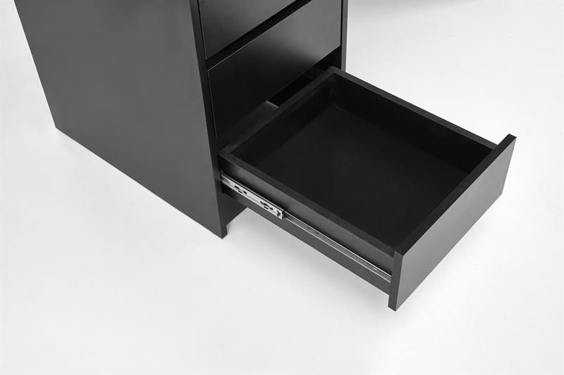 Toaletní stolek HOLLYWOOD XL ČERNÝ