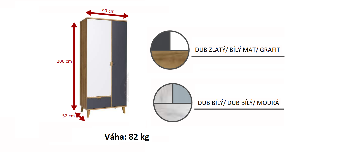 Šatní skříň MAMONE