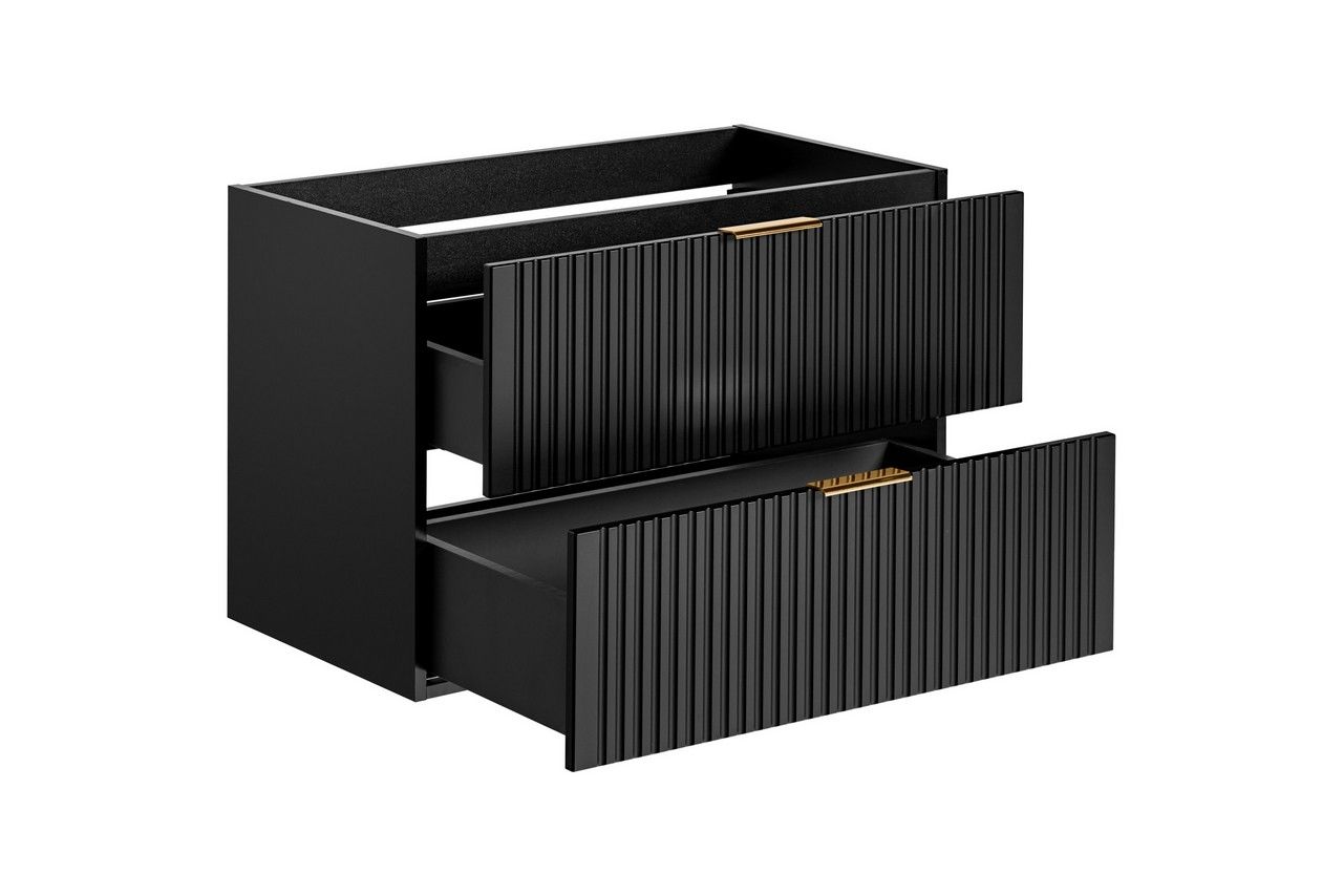 Koupelnová skříňka ADELLE ČERNÁ 82-80 - pod umyvadlo 80