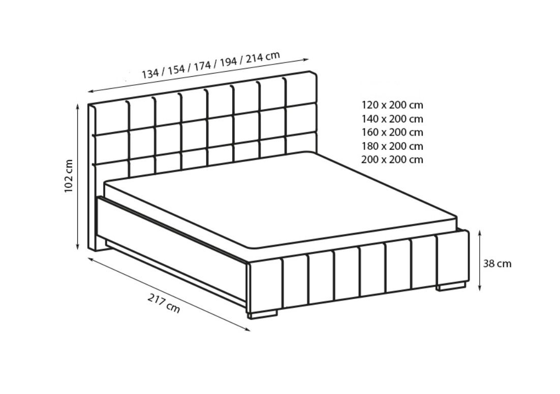 MANŽELSKÁ POSTEL CALIPSO