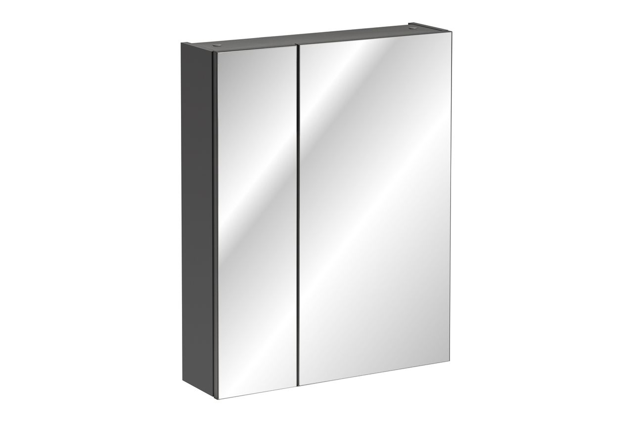 Koupelnová skříňka MONACO GREY 840 - závěsná se zrcadlem