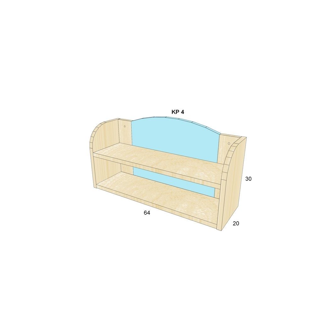 Závěsná police BOŘEK KP 4