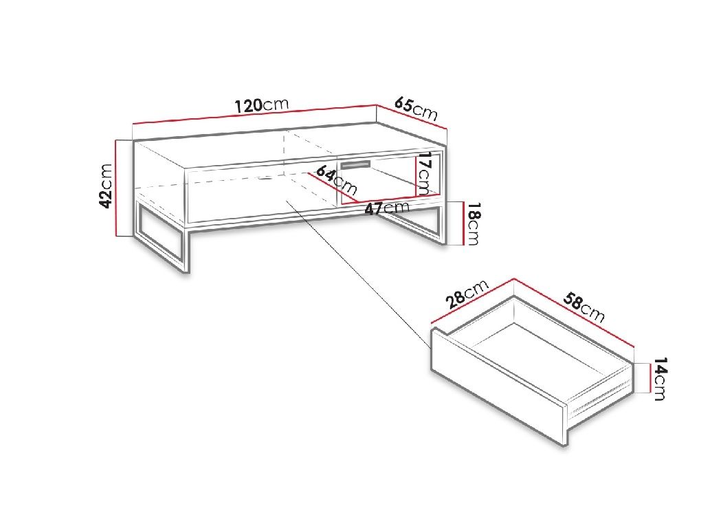 Konferenční stolek OLIVER OL-05