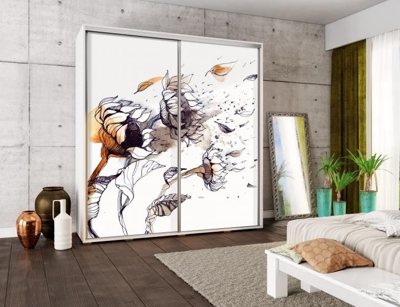 Šatní skříň PEM 205 slunečnice