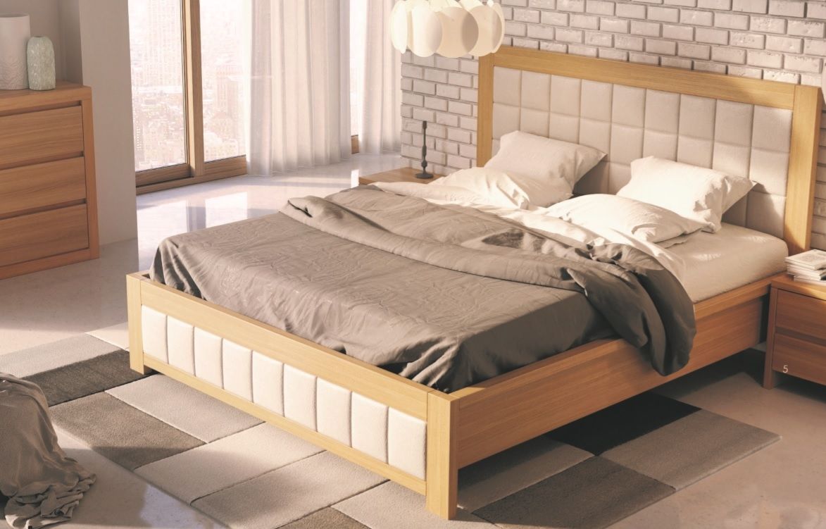 Manželská postel z masivu LK214II dub